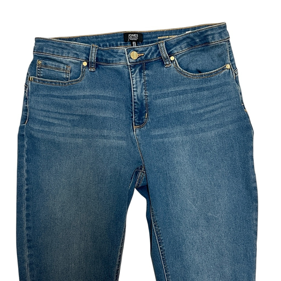 Jones New York Signature Madison Skinny Jeans Blue Stretch Denim Women’s 12 - Picture 4 of 14
